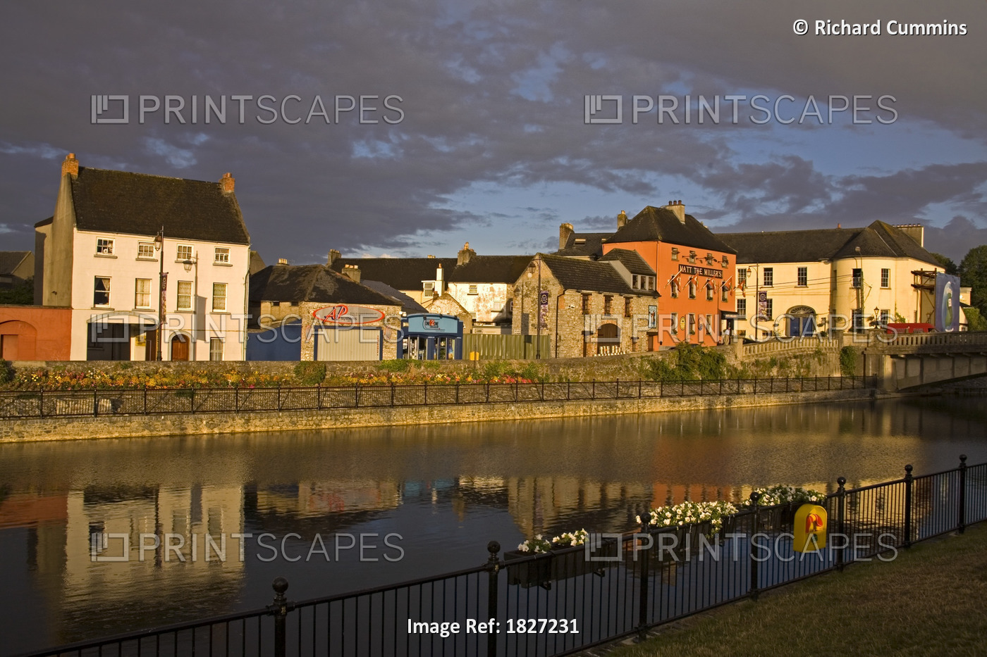 John's Quay & River Nore, Kilkenny City, County Kilkenny, Ireland; City ...