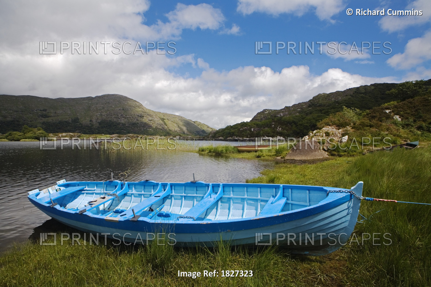Upper Lake, Killarney National Park, County Kerry, Ireland; Boat On Shore