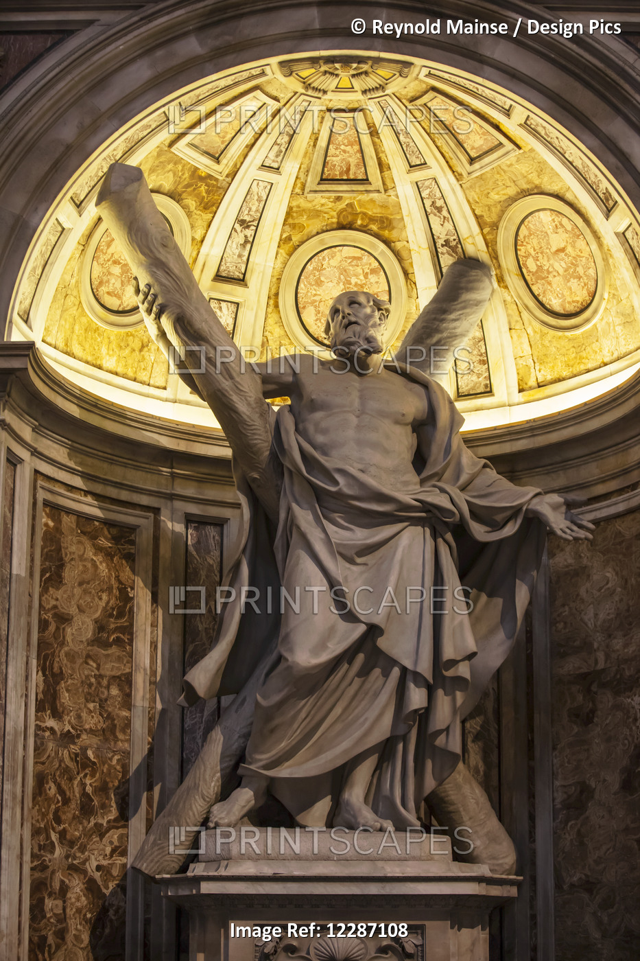 Statue Of Saint Andrew, St. Peter's Basilica; Rome, Italy