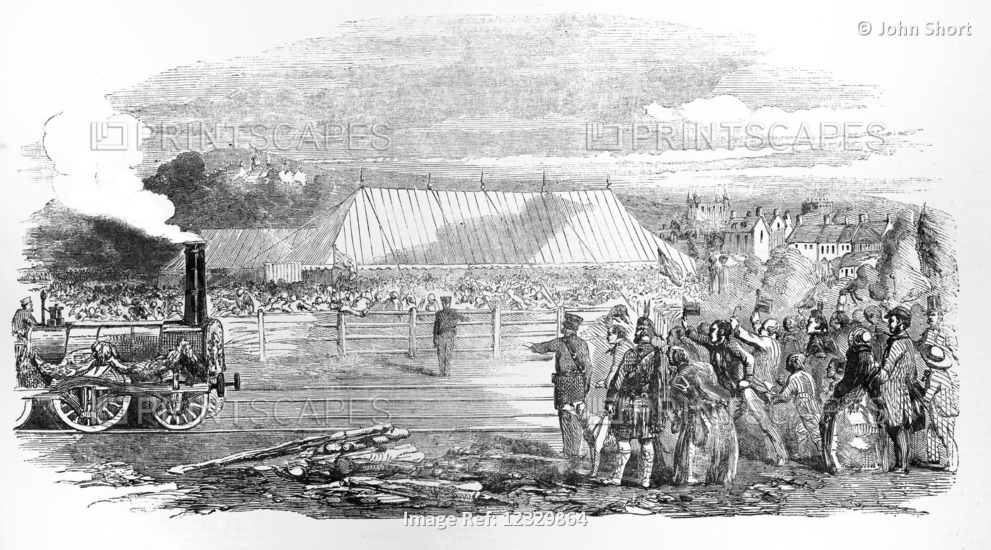 The Illustrated London News Etching From 1854. Opening Of The Great North Of ...