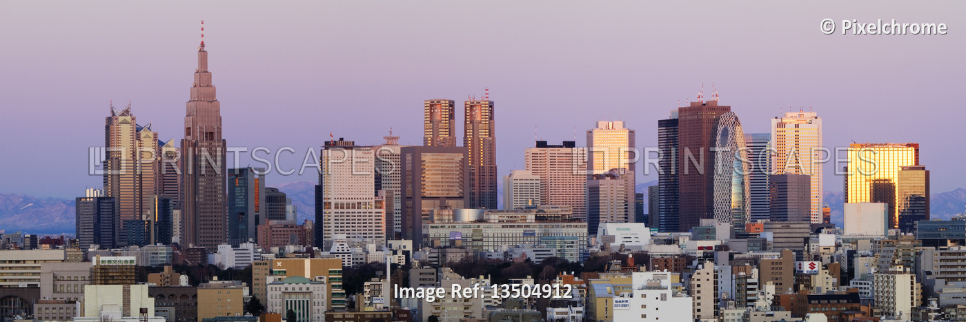 Shinjuku Skyline at sunrise